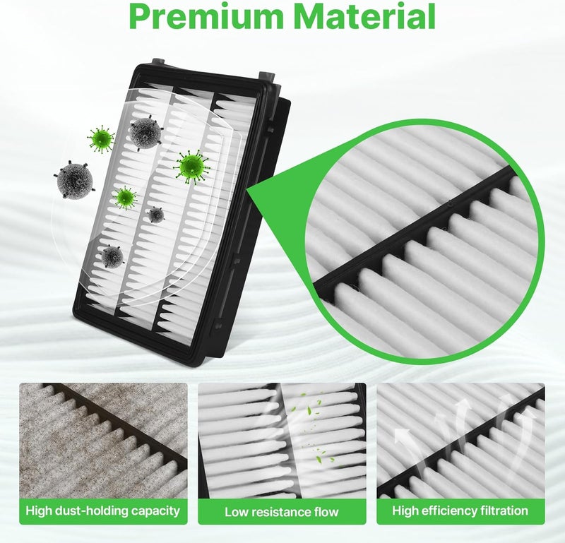 RVgolf 2PCS Engine Air Filter Fit for Hyundai Tucson 2016-2021, Kia Sportage 2017-2022 Air Filter Replacement Engine Filter Automotive Accessories# CA12065 - Image 3